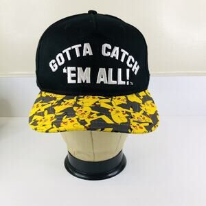 Youth Pokemon Pikachu Hat, Adjustable Strap, 2017, Used